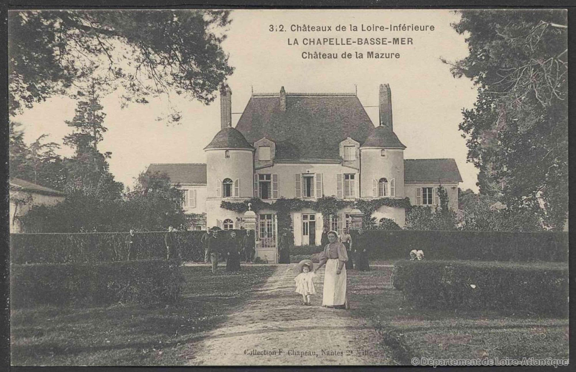 Chateau de La Mazure La Chapelle-Basse-Mer Exterior foto